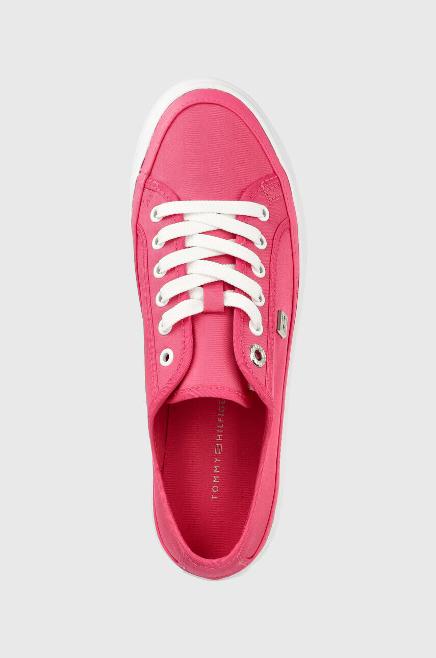 Tommy Hilfiger Ниски кецове ESSENTIAL VULC CANVAS в розово FW0FW07459 - Pepit.bg