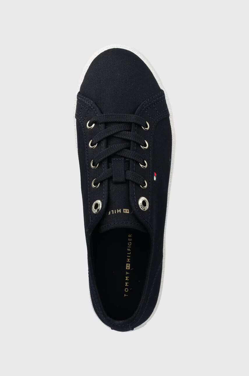 Tommy Hilfiger Ниски кецове ESSENTIAL VULCANIZED SNEAKER в тъмносиньо FW0FW07119 - Pepit.bg