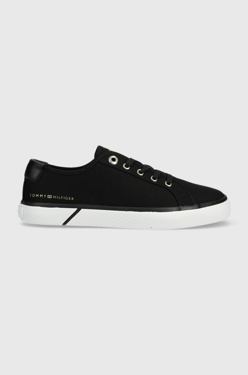 Tommy Hilfiger Ниски кецове LACE UP VULC SNEAKER BL в черно FW0FW07248 - Pepit.bg