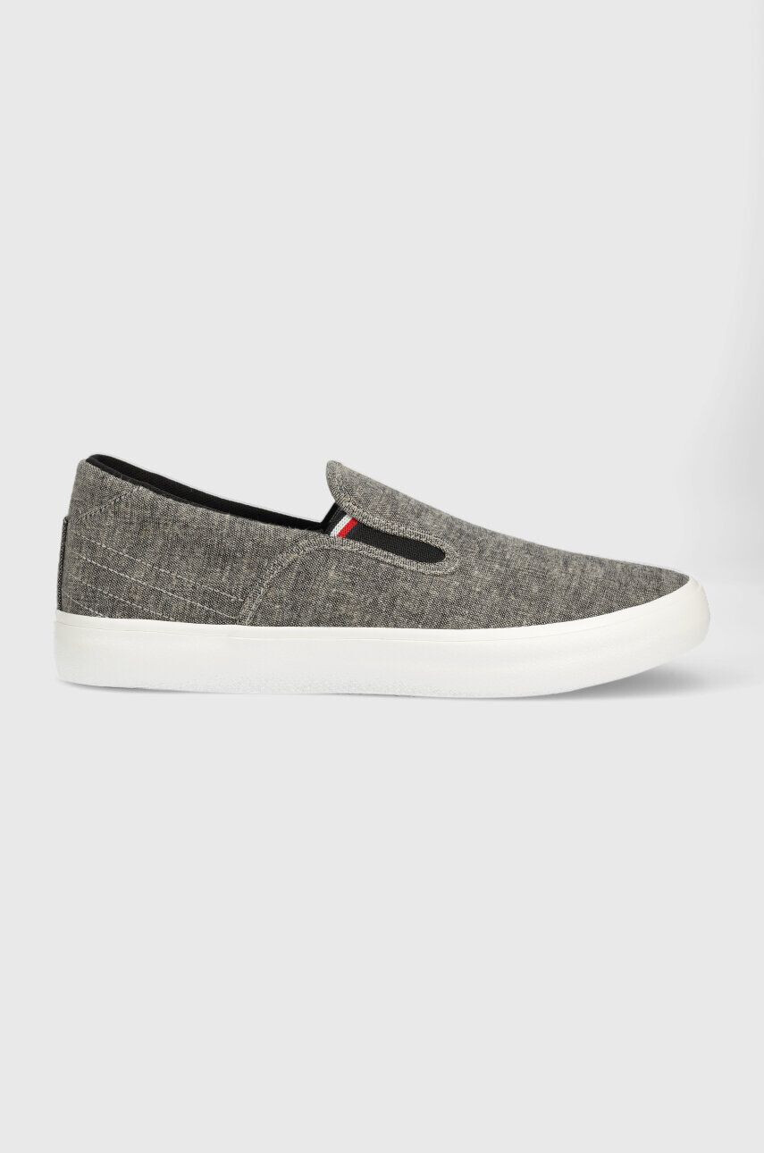 Tommy Hilfiger Ниски кецове TH HI VULC CORE LOW SLIP ON в кафяво - Pepit.bg