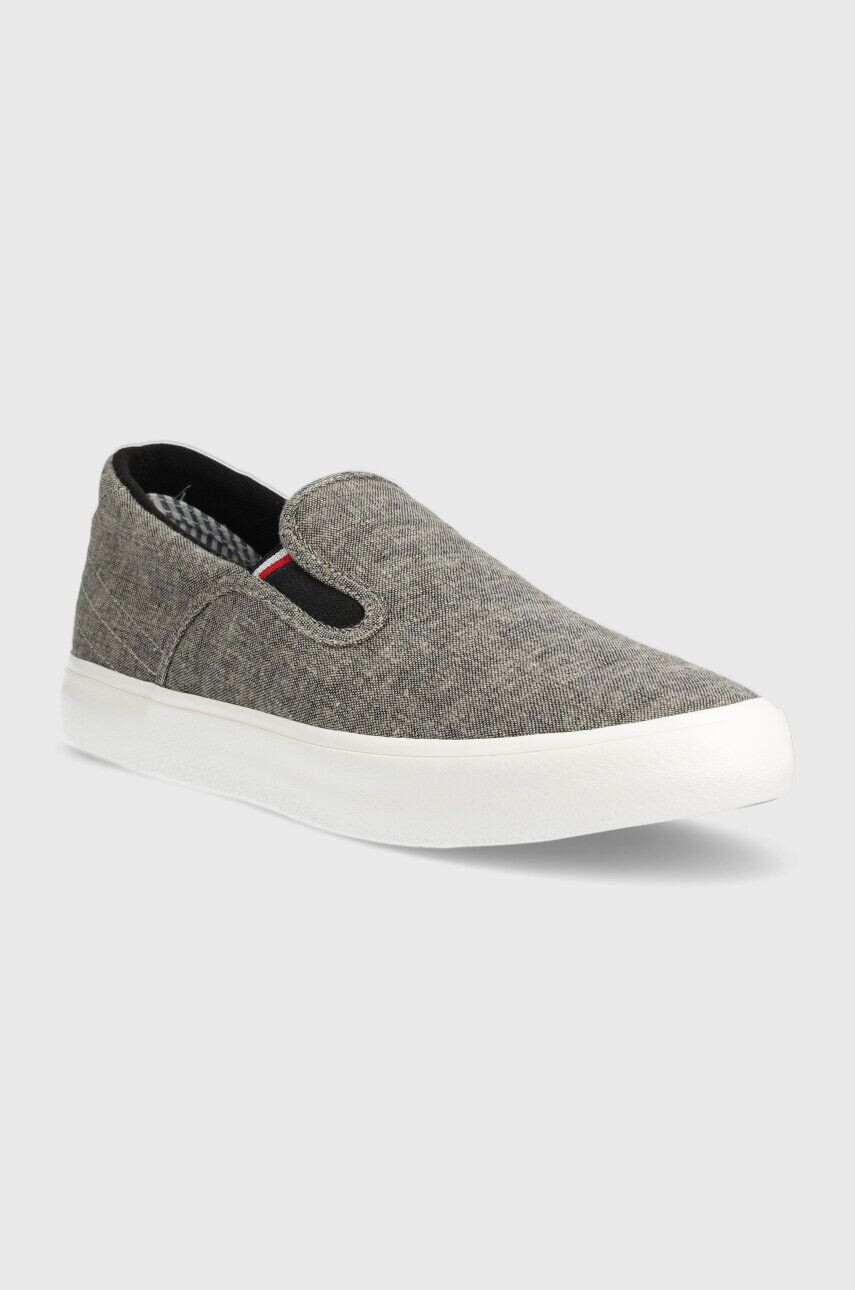 Tommy Hilfiger Ниски кецове TH HI VULC CORE LOW SLIP ON в кафяво - Pepit.bg