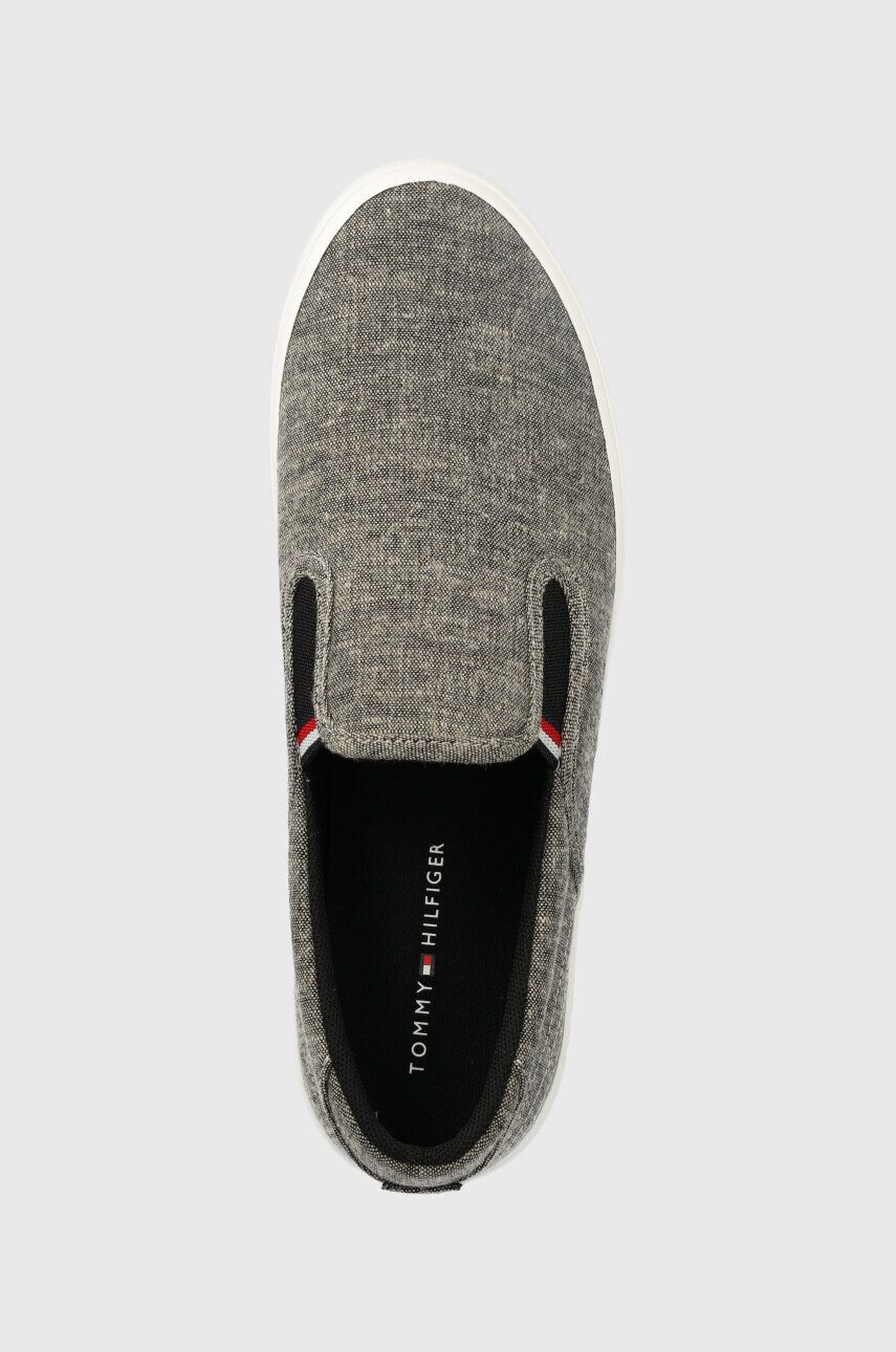 Tommy Hilfiger Ниски кецове TH HI VULC CORE LOW SLIP ON в кафяво - Pepit.bg