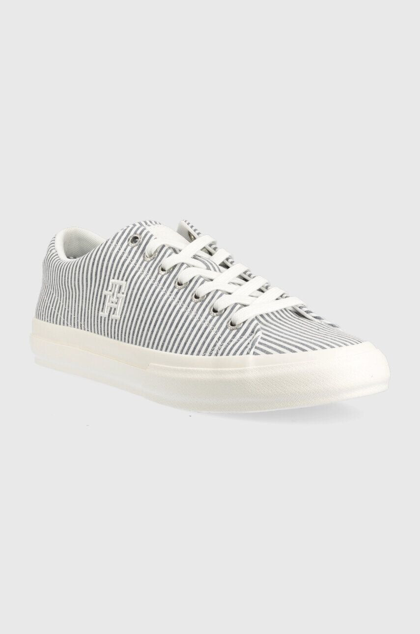 Tommy Hilfiger Ниски кецове TH HI VULC STREET LOW SEERSUCKER в синьо FM0FM04540 - Pepit.bg