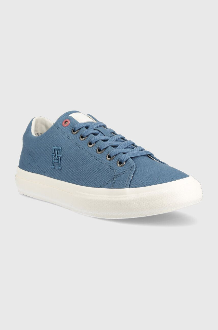 Tommy Hilfiger Ниски кецове TH HI VULC STREET LOW VEG DYES в синьо FM0FM04422 - Pepit.bg