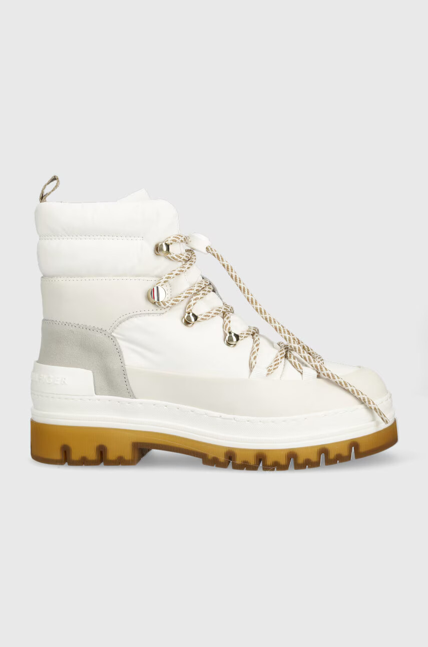 Tommy Hilfiger Обувки Laced Outdoor Boot в бяло - Pepit.bg