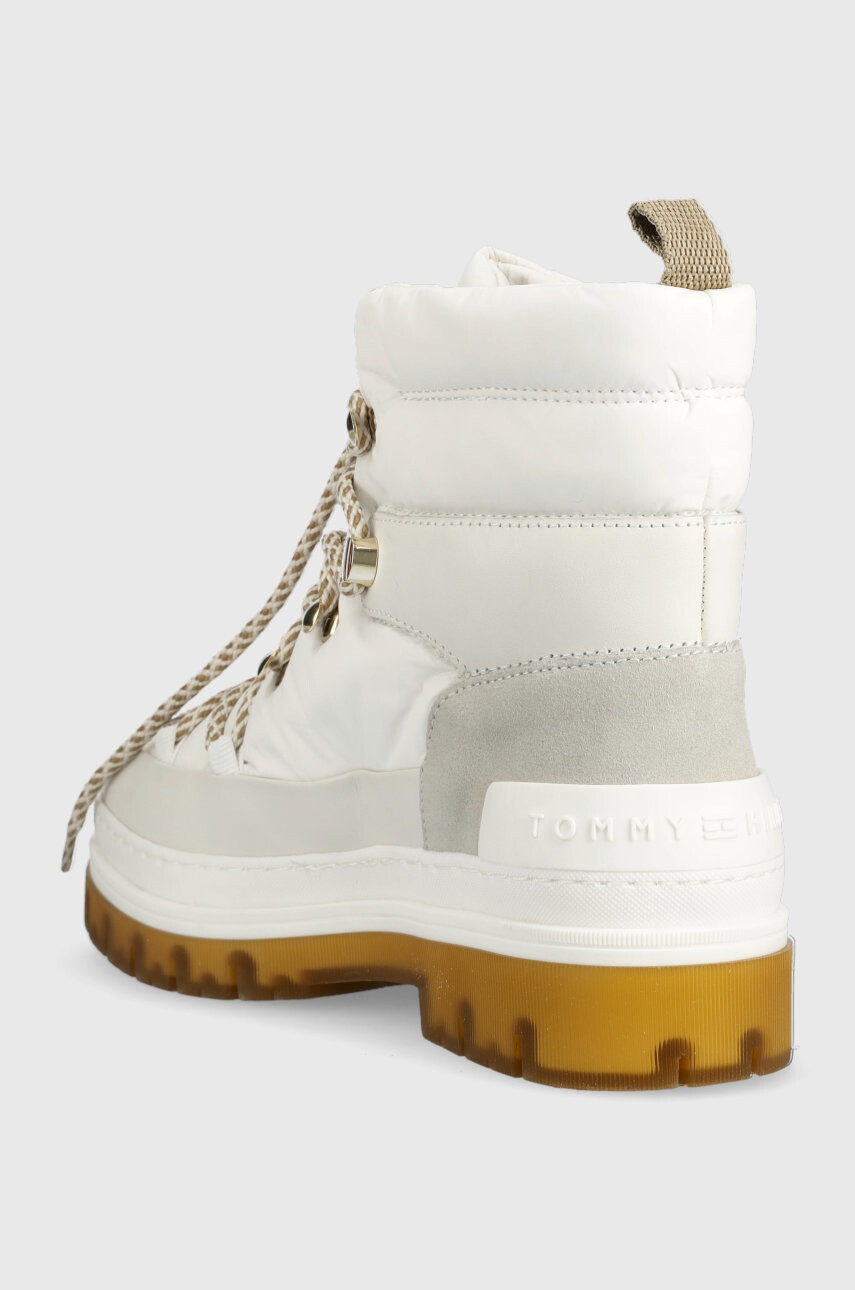 Tommy Hilfiger Обувки Laced Outdoor Boot в бяло - Pepit.bg
