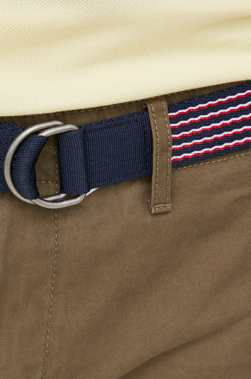 Tommy Hilfiger Памучен къс панталон в зелено - Pepit.bg