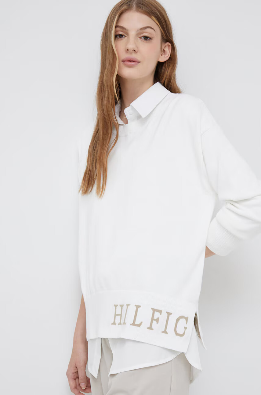 Tommy Hilfiger Памучен пуловер - Pepit.bg