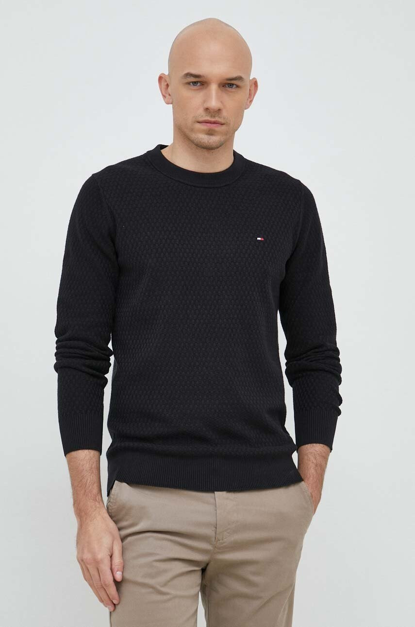 Tommy Hilfiger Памучен пуловер в розово от лека материя - Pepit.bg