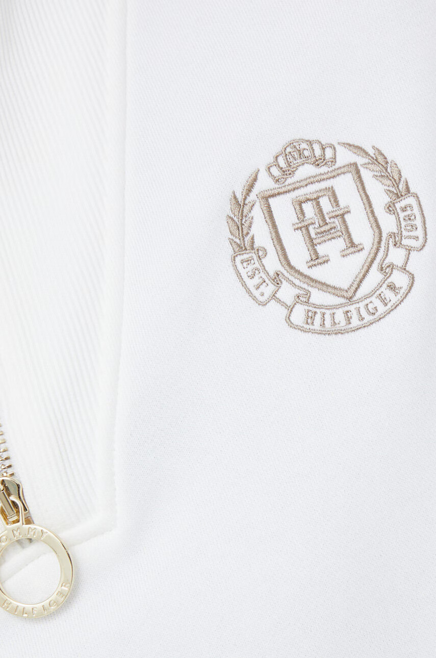 Tommy Hilfiger Памучен суичър в бяло с апликация - Pepit.bg