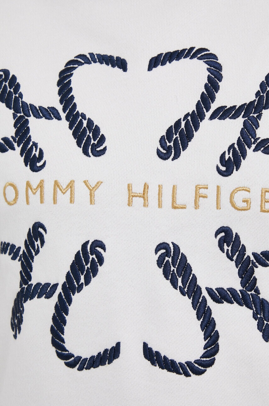 Tommy Hilfiger Памучен суичър в бежово с апликация - Pepit.bg