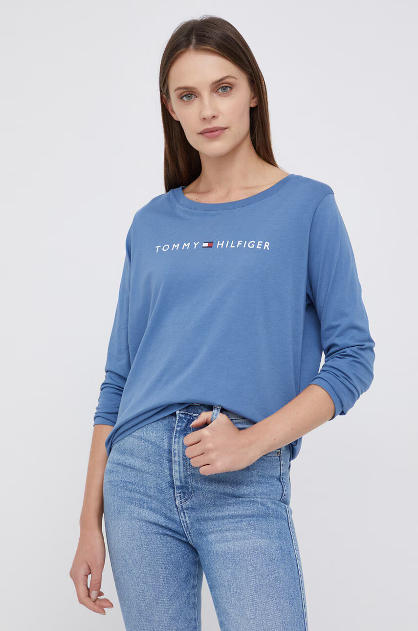 Tommy Hilfiger Памучна блуза с дълги ръкави - Pepit.bg
