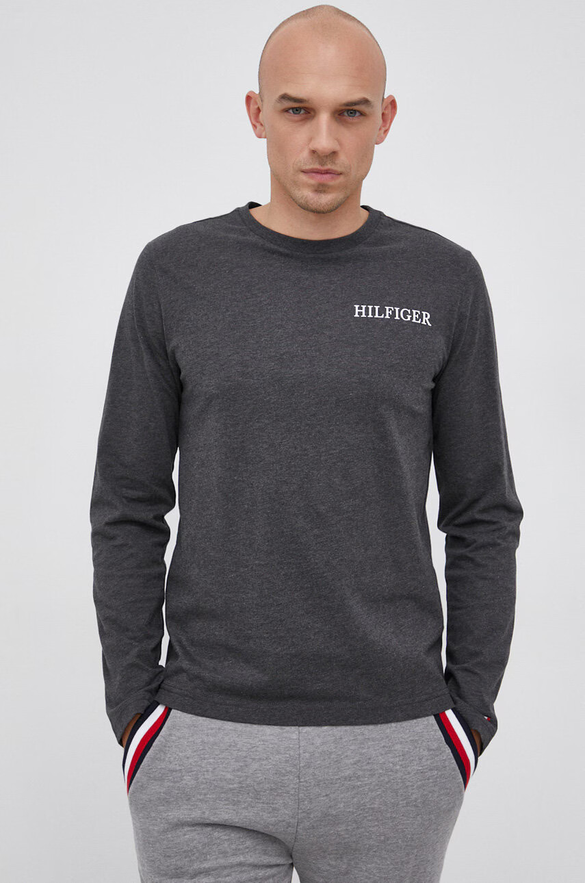 Tommy Hilfiger Памучна блуза с дълги ръкави в бяло - Pepit.bg