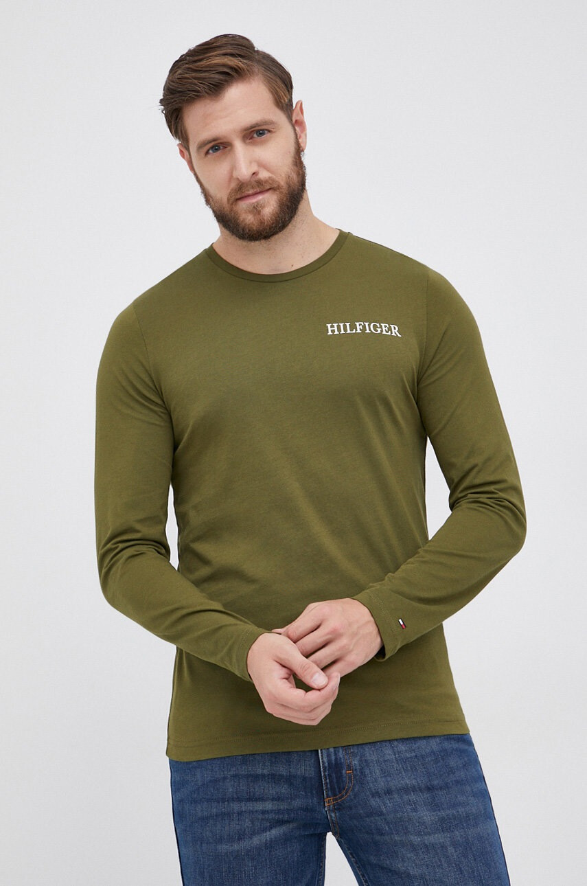 Tommy Hilfiger Памучна блуза с дълги ръкави - Pepit.bg