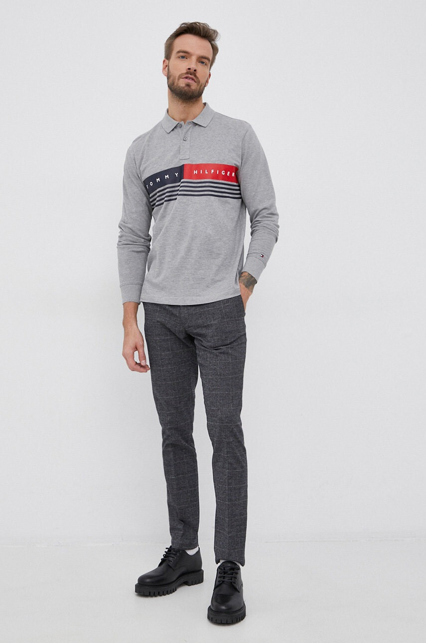 Tommy Hilfiger Памучна блуза с дълги ръкави - Pepit.bg