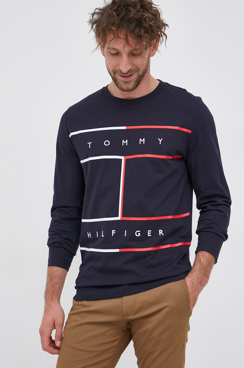 Tommy Hilfiger Памучна блуза с дълги ръкави - Pepit.bg