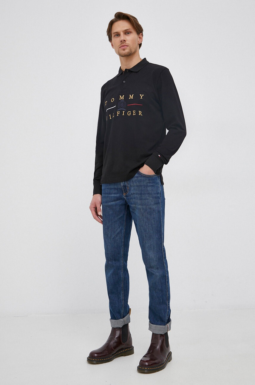 Tommy Hilfiger Памучна блуза с дълги ръкави - Pepit.bg