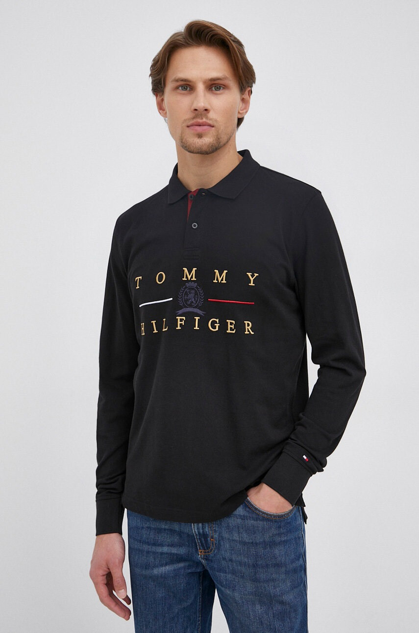Tommy Hilfiger Памучна блуза с дълги ръкави - Pepit.bg