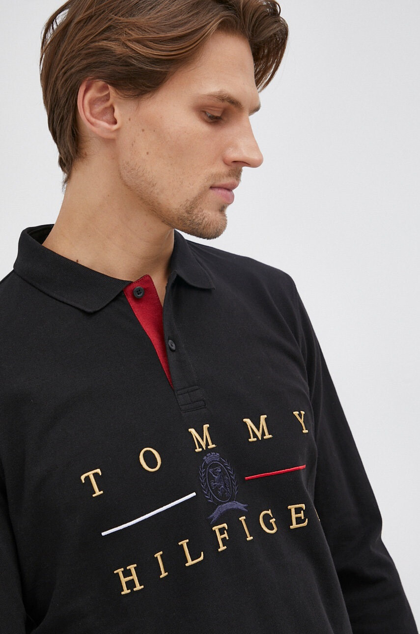 Tommy Hilfiger Памучна блуза с дълги ръкави - Pepit.bg