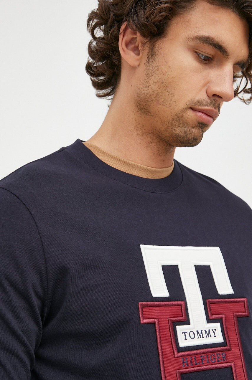 Tommy Hilfiger Памучна блуза с дълги ръкави - Pepit.bg