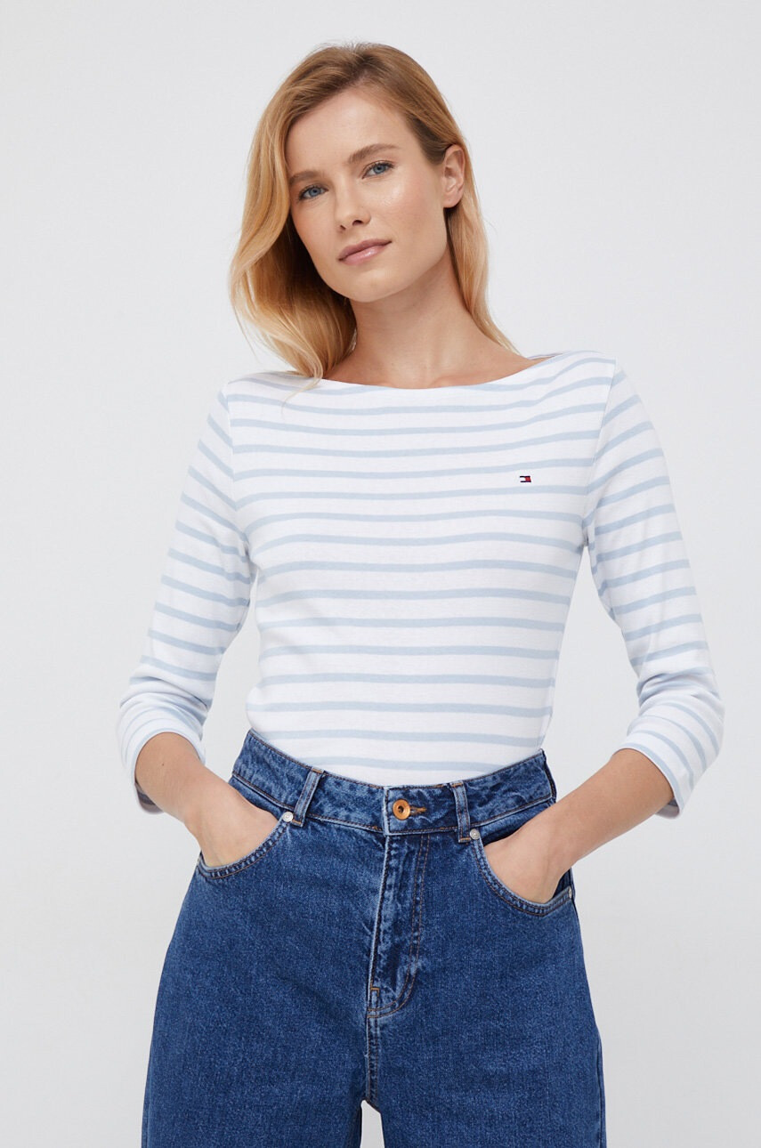 Tommy Hilfiger Памучна блуза с дълги ръкави - Pepit.bg