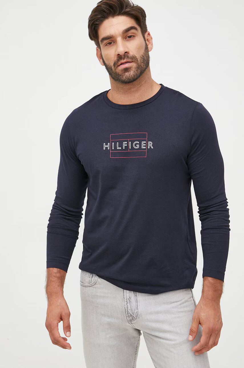 Tommy Hilfiger Памучна блуза с дълги ръкави - Pepit.bg