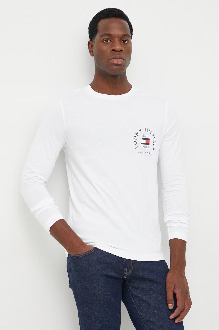 Tommy Hilfiger Памучна блуза с дълги ръкави - Pepit.bg