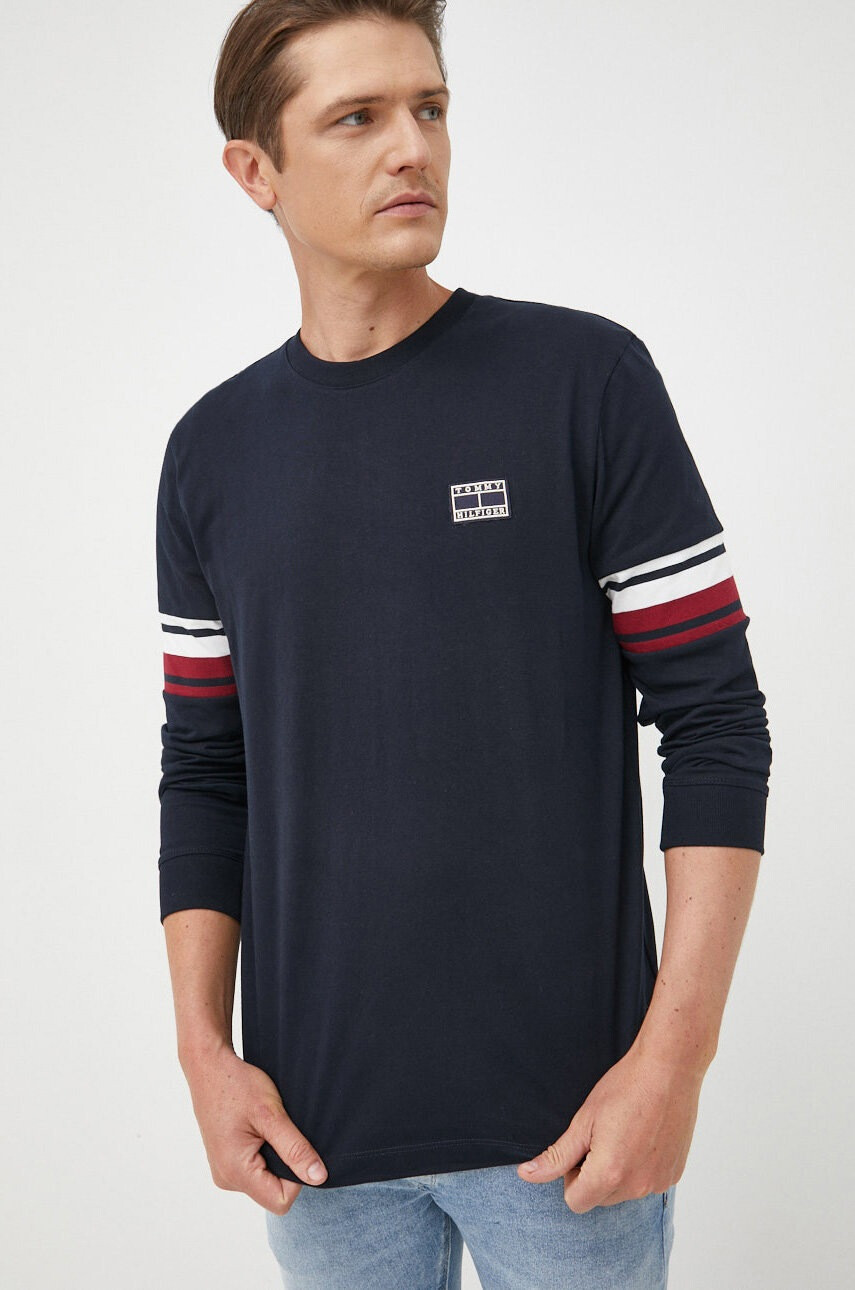 Tommy Hilfiger Памучна блуза с дълги ръкави - Pepit.bg