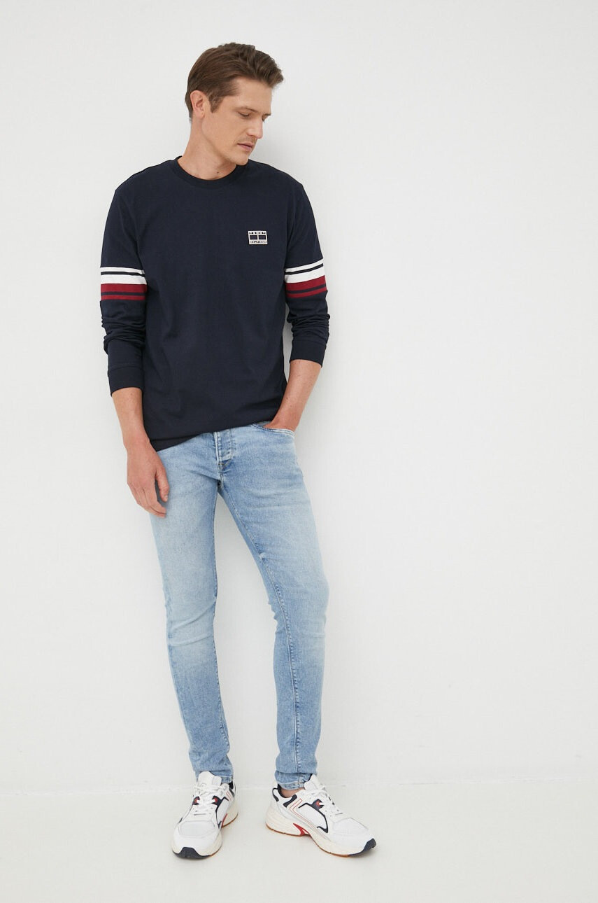 Tommy Hilfiger Памучна блуза с дълги ръкави - Pepit.bg