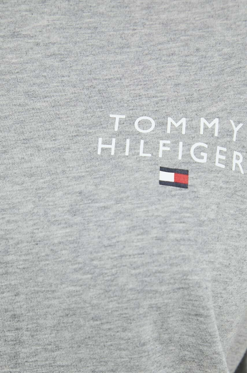 Tommy Hilfiger Памучна нощница в сиво от памук - Pepit.bg
