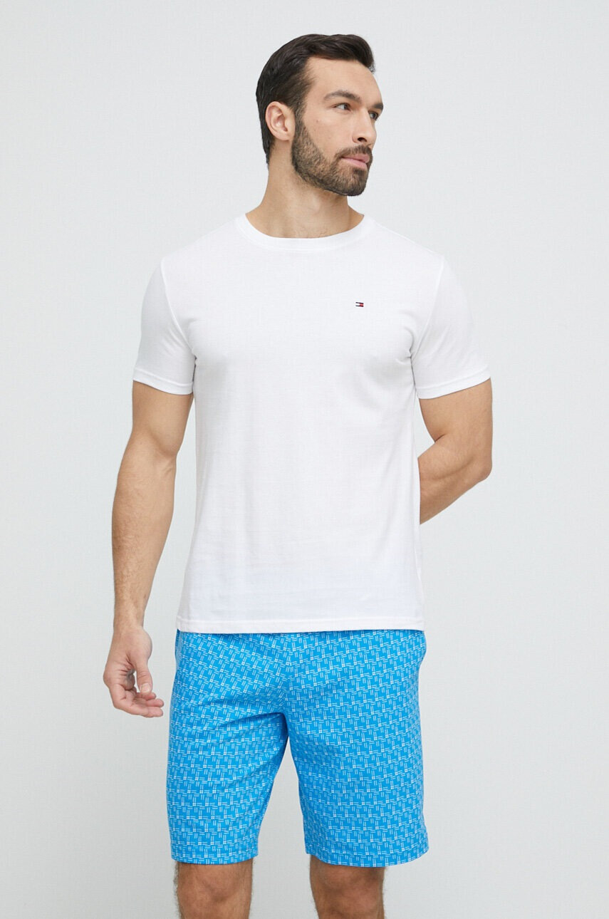 Tommy Hilfiger Памучна пижама с десен - Pepit.bg
