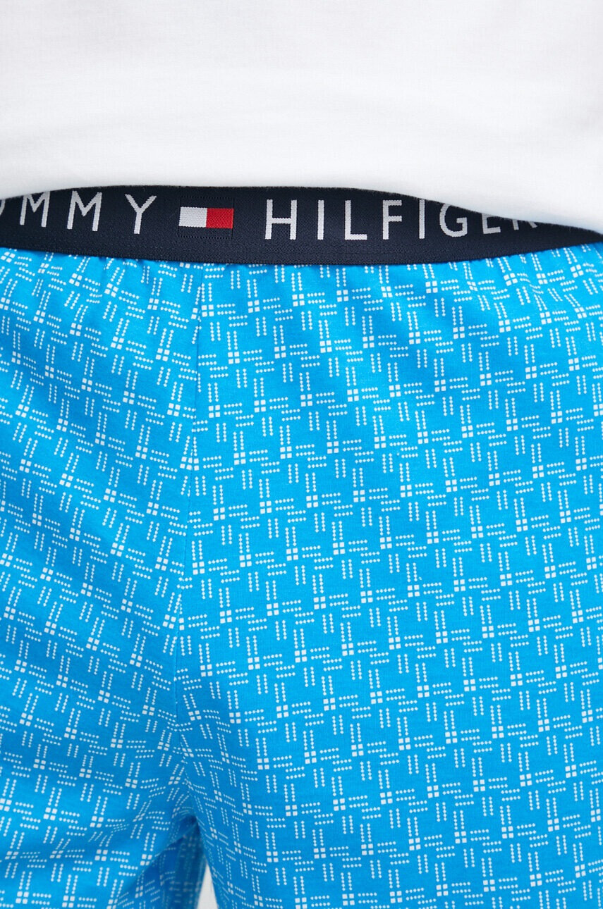 Tommy Hilfiger Памучна пижама с десен - Pepit.bg