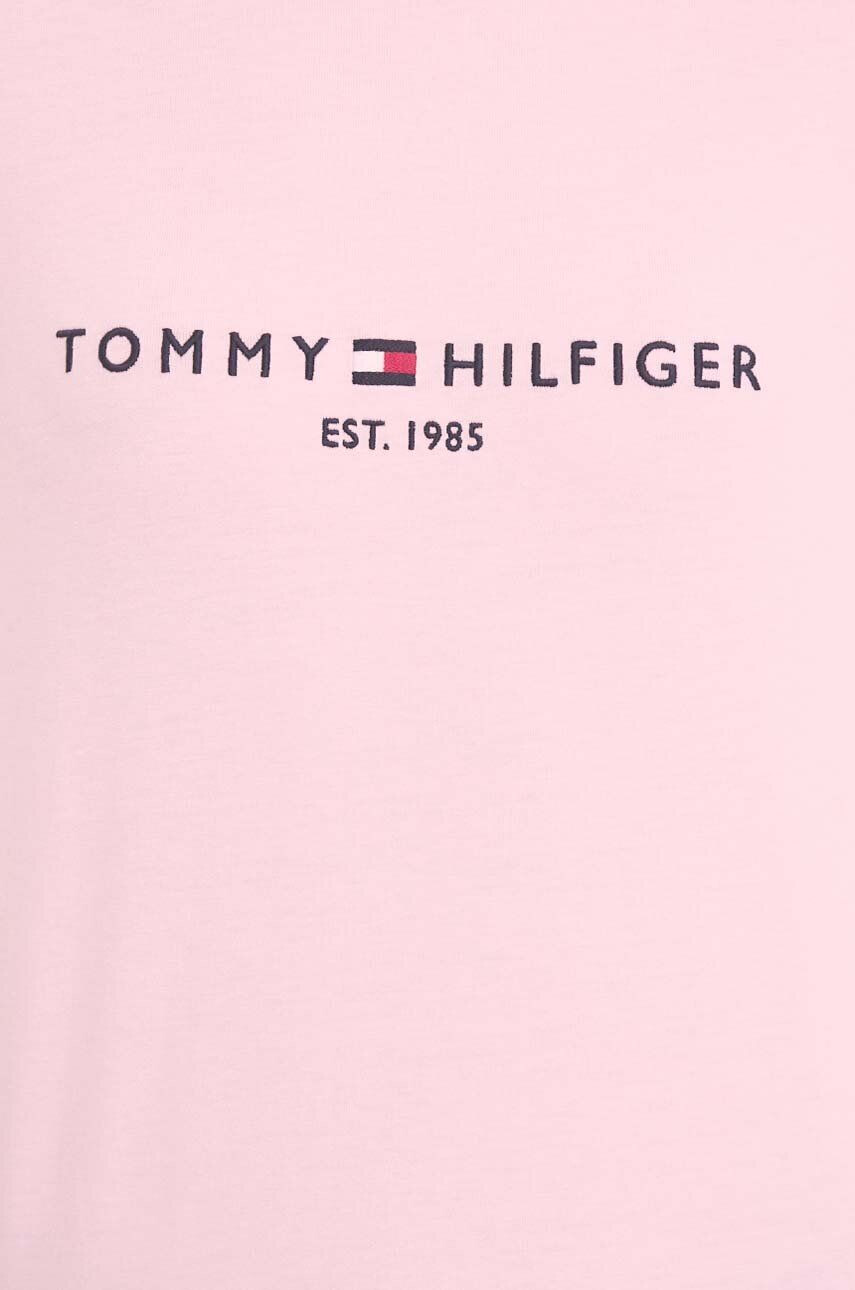 Tommy Hilfiger Памучна тениска в розово - Pepit.bg