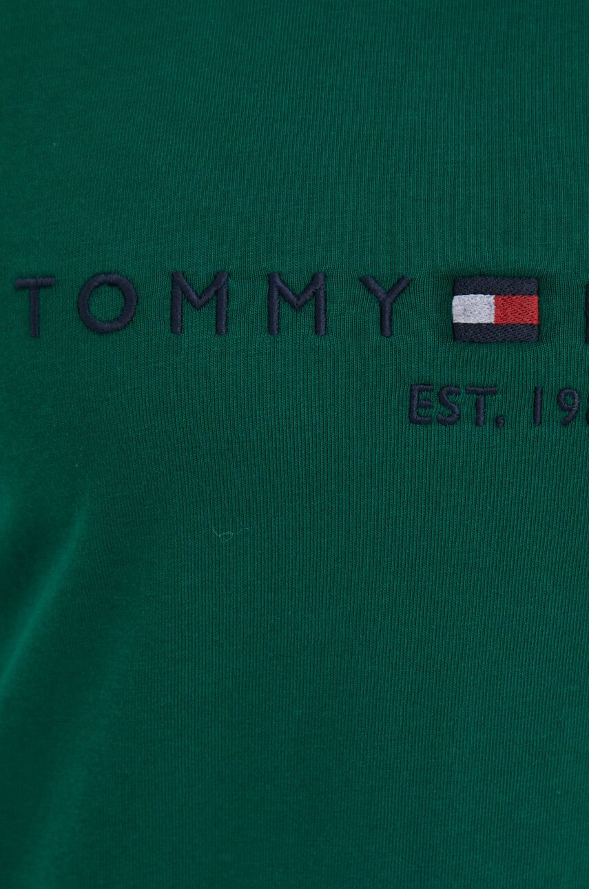 Tommy Hilfiger Памучна тениска в зелено - Pepit.bg