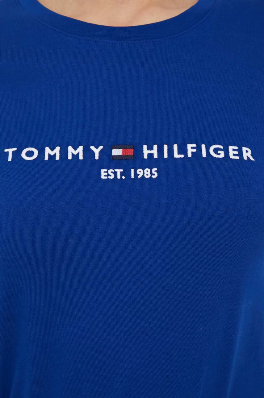 Tommy Hilfiger Памучна тениска в сиво - Pepit.bg