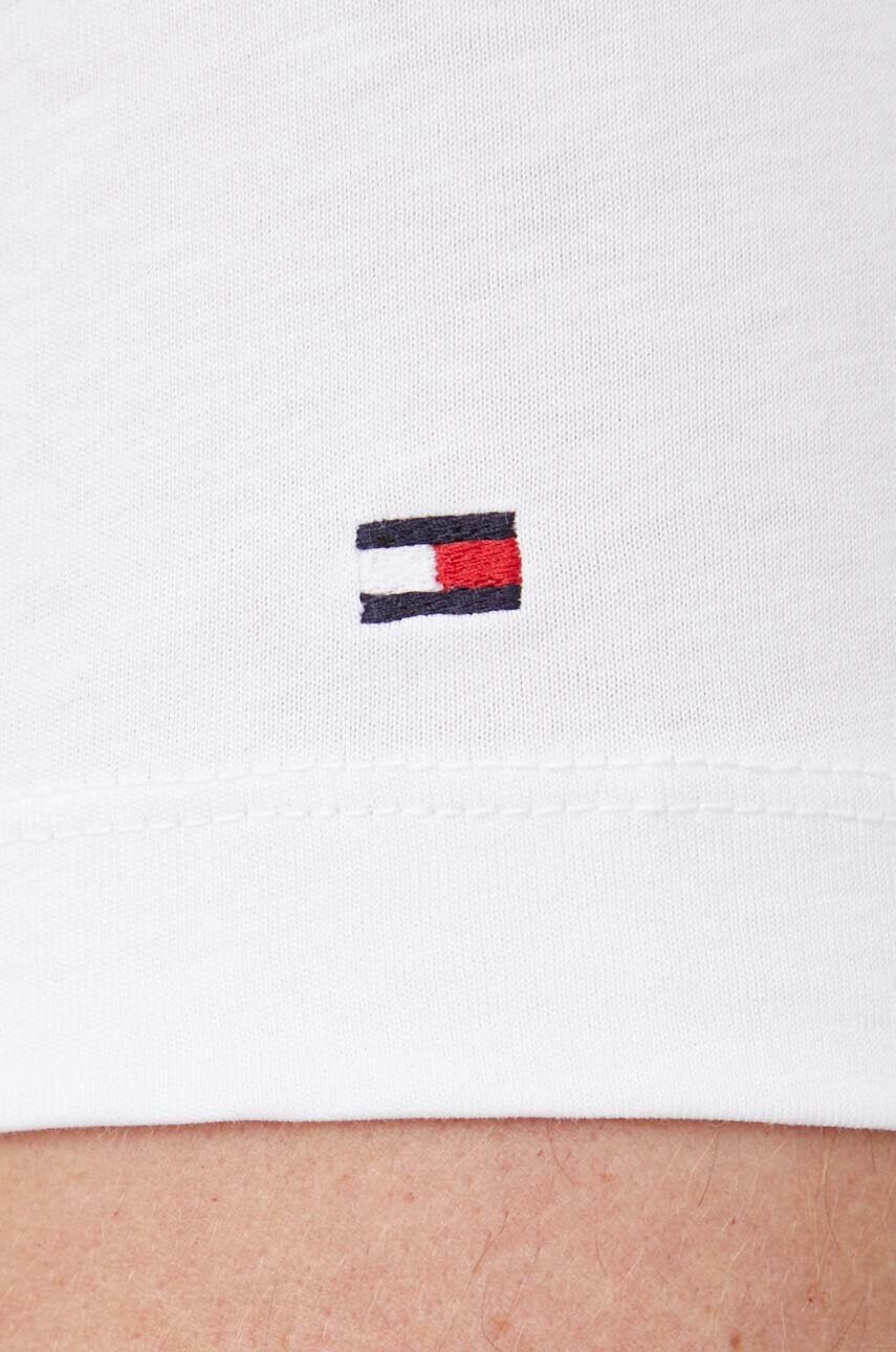 Tommy Hilfiger Памучна тениска в бяло с принт - Pepit.bg
