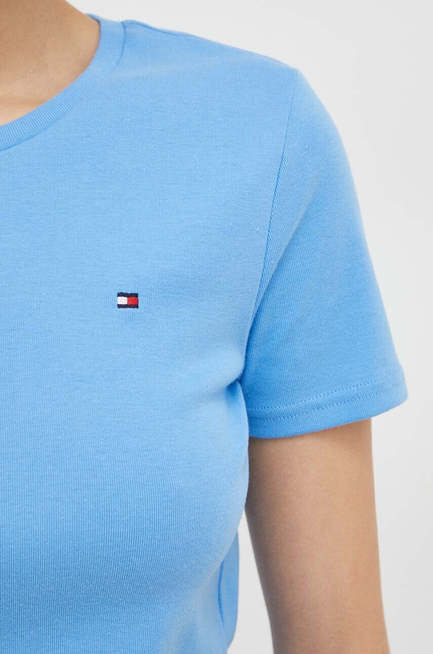Tommy Hilfiger Памучна тениска в синьо - Pepit.bg