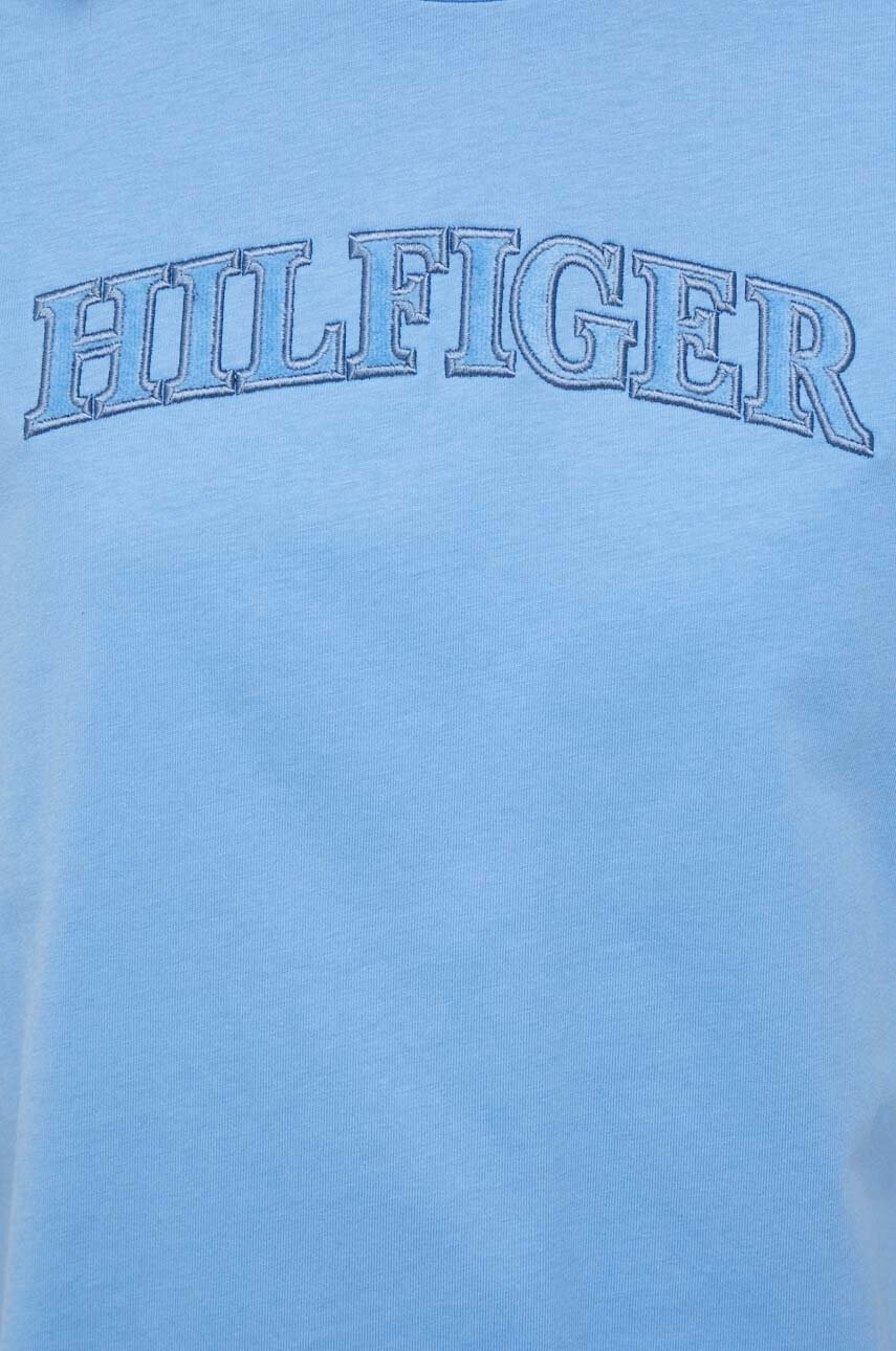 Tommy Hilfiger Памучна тениска в синьо - Pepit.bg