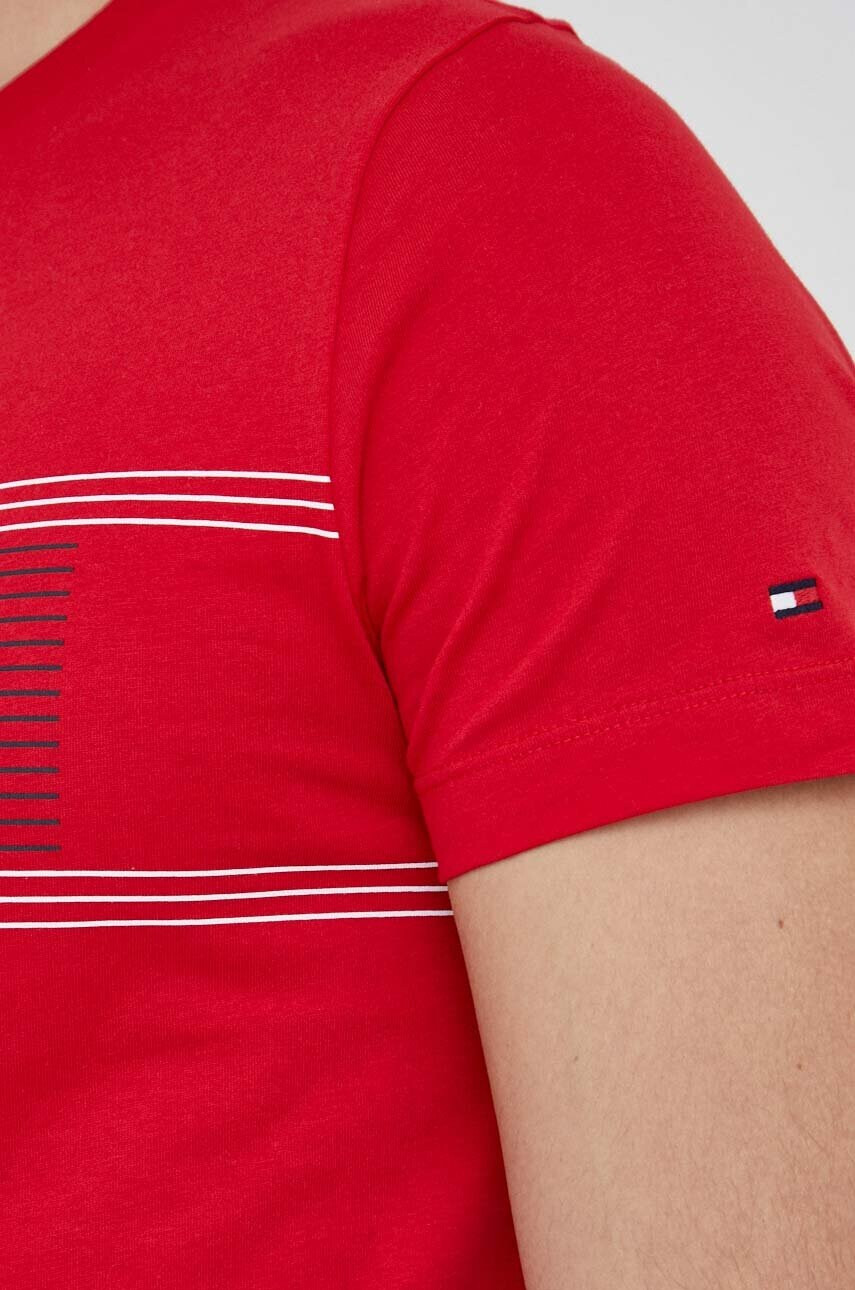 Tommy Hilfiger Памучна тениска в черно - Pepit.bg