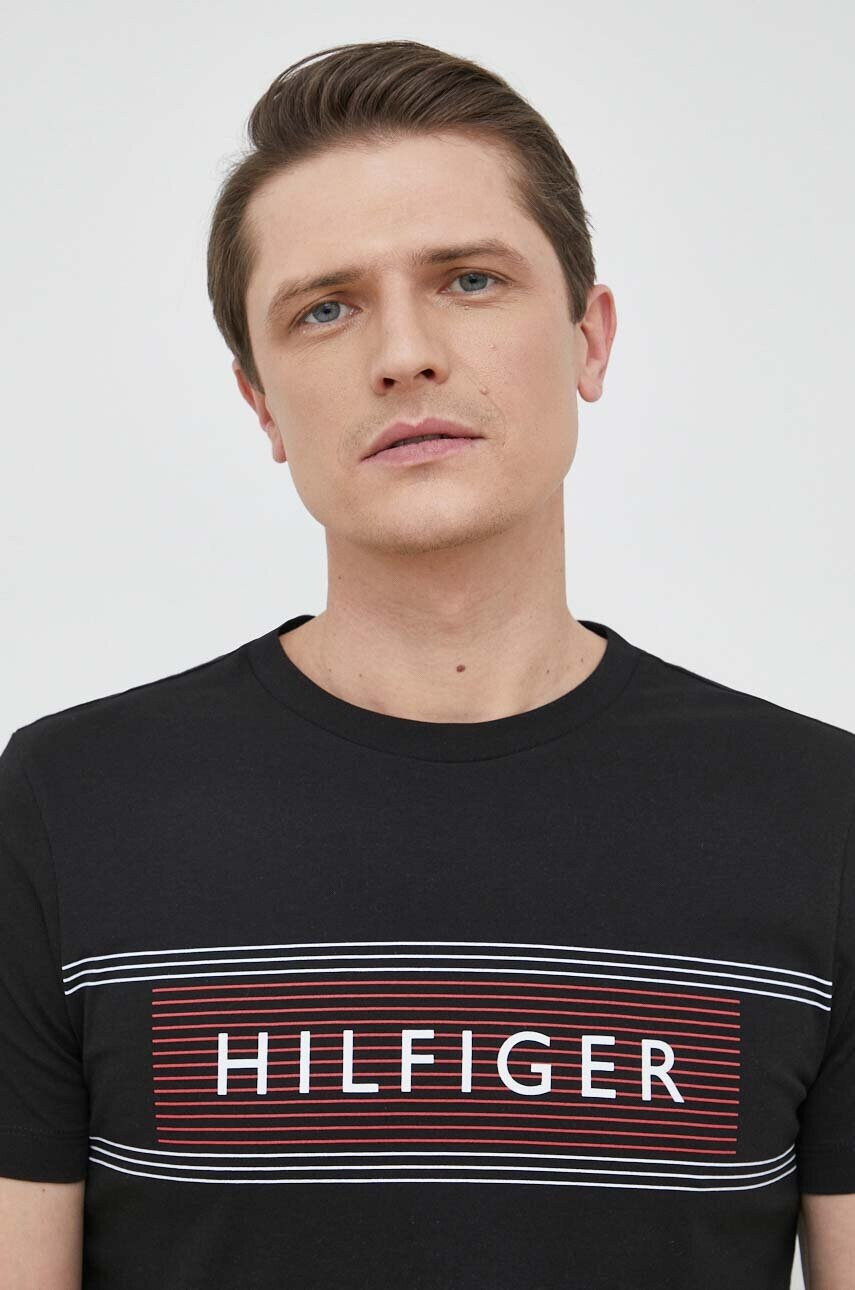 Tommy Hilfiger Памучна тениска в бяло - Pepit.bg