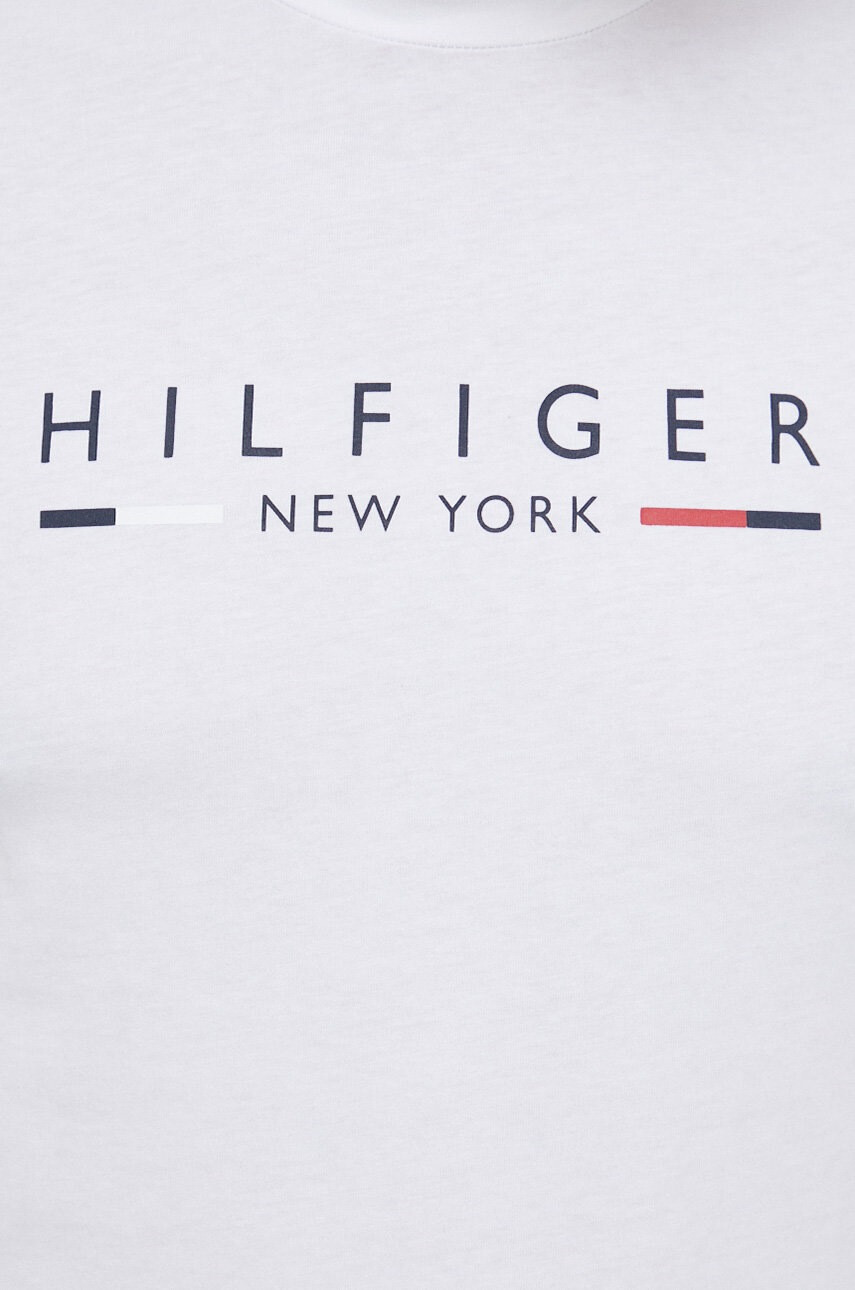 Tommy Hilfiger Памучна тениска в тъмносиньо - Pepit.bg