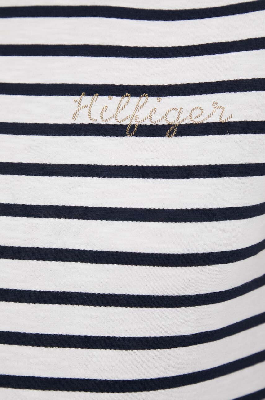 Tommy Hilfiger Памучна тениска в бежово - Pepit.bg