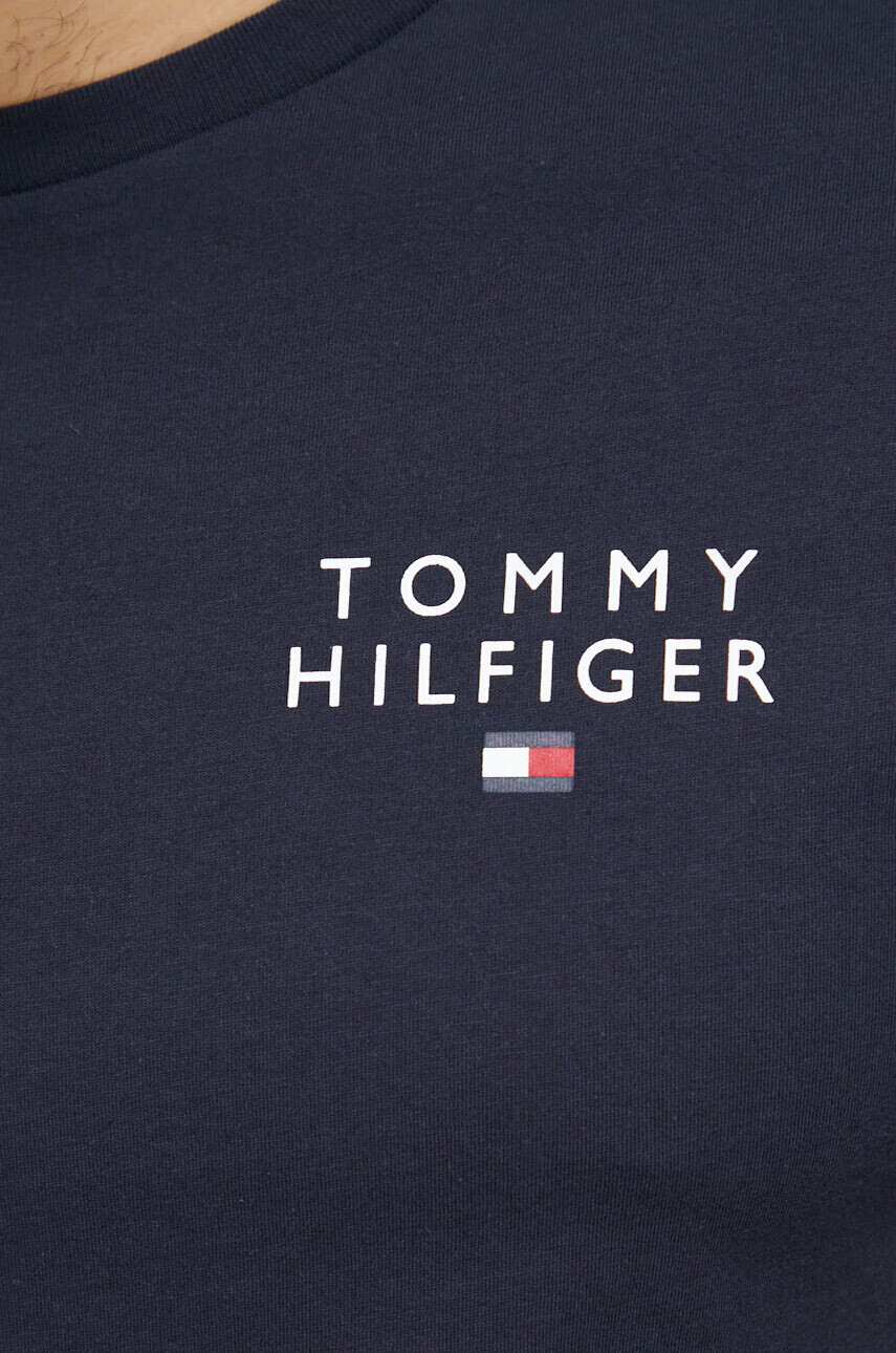 Tommy Hilfiger Памучна тениска в зелено с принт - Pepit.bg