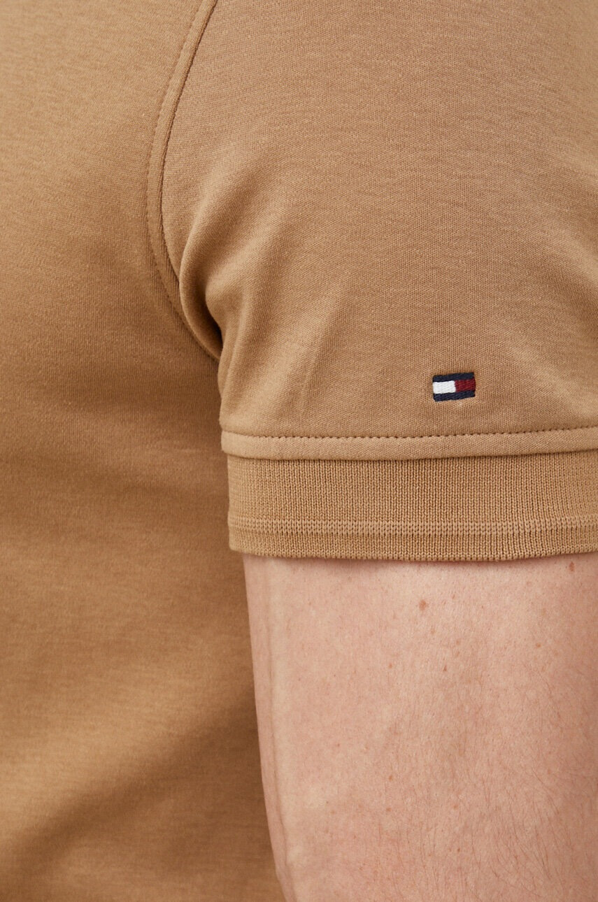 Tommy Hilfiger Памучна тениска с яка - Pepit.bg