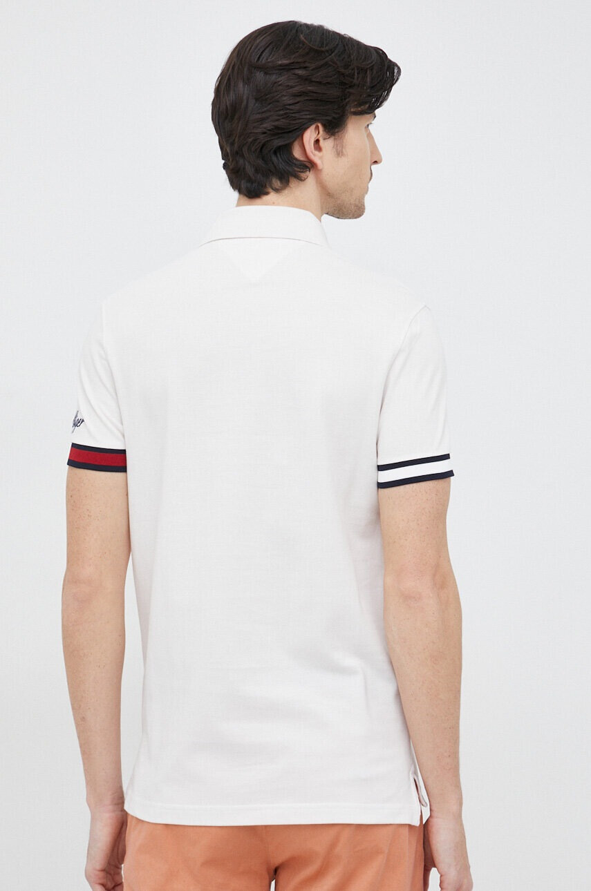 Tommy Hilfiger Памучна тениска с яка - Pepit.bg