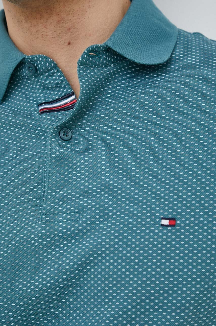Tommy Hilfiger Памучна тениска с яка - Pepit.bg