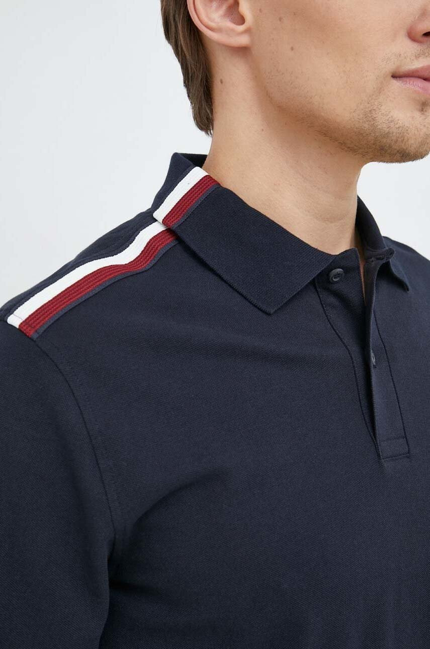 Tommy Hilfiger Памучна тениска с яка - Pepit.bg