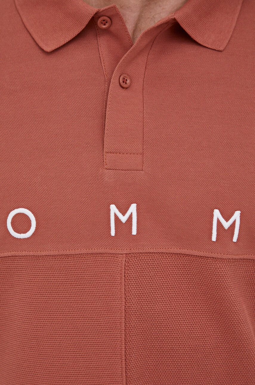 Tommy Hilfiger Памучна тениска с яка - Pepit.bg