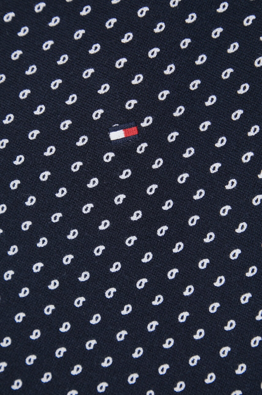 Tommy Hilfiger Памучна тениска с яка - Pepit.bg