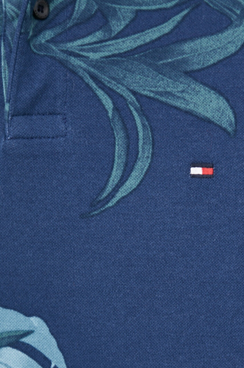 Tommy Hilfiger Памучна тениска с яка - Pepit.bg